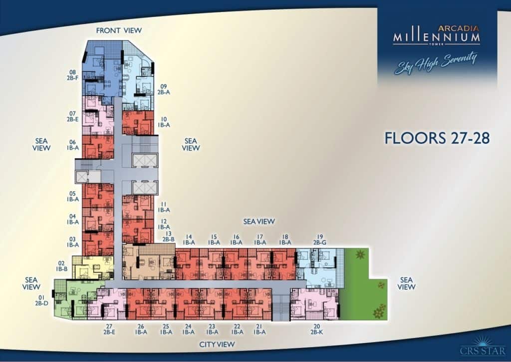 Arcadia Millennium Tower - Floors 27-28