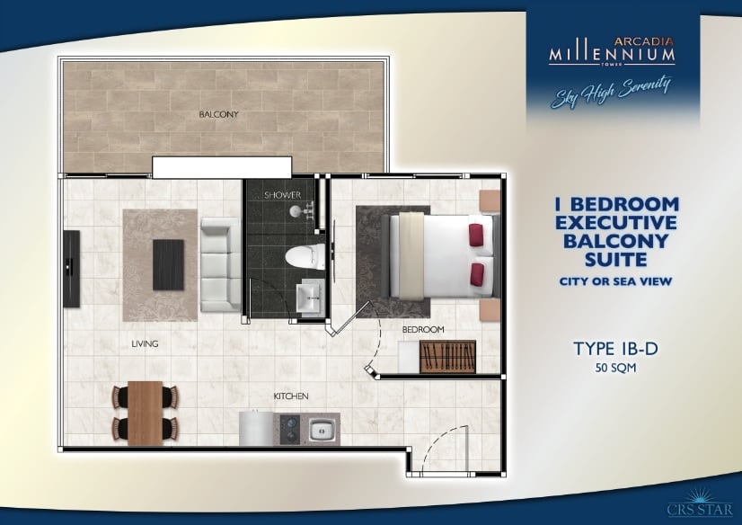 1 Bedroom Executive Balcony Suite